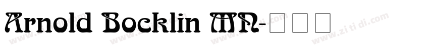 Arnold Bocklin MN字体转换